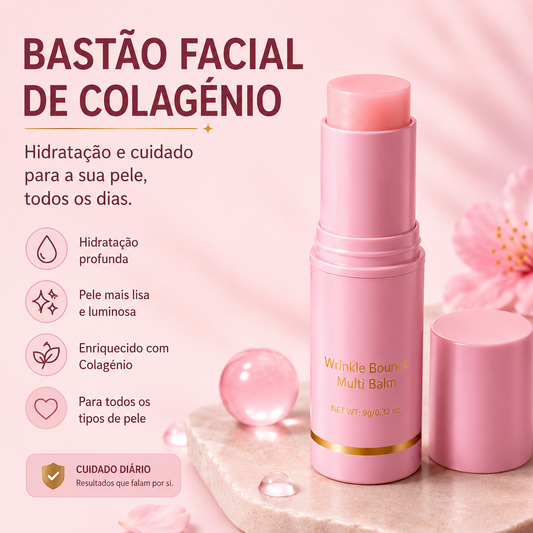 Bastão Facial Coreano de Colagénio e Hidratação Instantânea